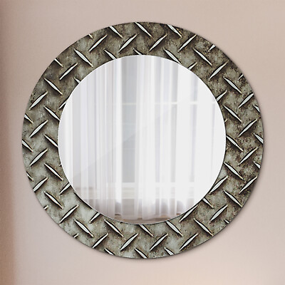 #ad #ad Wall Mounted Mirror with Glass printed Frame Home Decoration steel texture $253.95
