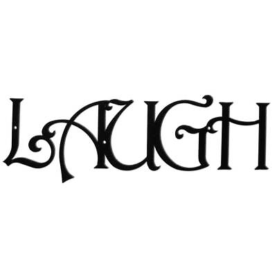 #ad Wrought Iron Wall Art LAUGH 20quot; Made in USA $41.99