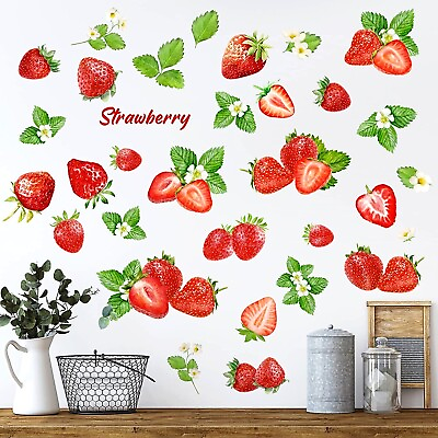 #ad #ad 41PC WALL STICKER FOOD DECAL FRUIT FLOWER LEAF VINYL MURAL ART HOME KITCHEN DECO $21.99