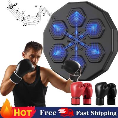 #ad Boxing Training Target Wall Mount Bluetooth Music Indoor React Exercise Machine $14.39