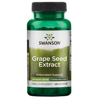 #ad Swanson Grape Seed Extract Standardized 50 mg 120 Capsules $9.71