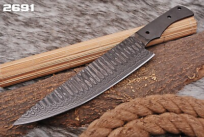 #ad #ad custom handmade Damascus steel chef kitchen knife blank blade 167x $26.95