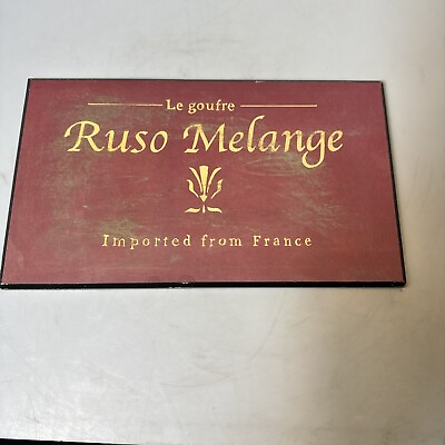#ad Russo Melange WOODEN WALL ART DECOR SIGN PLAQUE $9.90