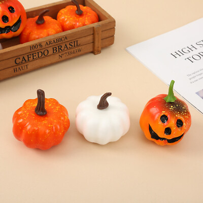 #ad #ad 2Pcs Halloween Pumpkins Fall Harvest Autumn Party Home Kitchen Decor DIY Craft $3.89