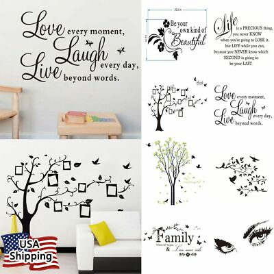 #ad #ad Vinyl Home Room Decor Art Quote Wall Decal DIY Stickers Bedroom Removable Mural $6.50