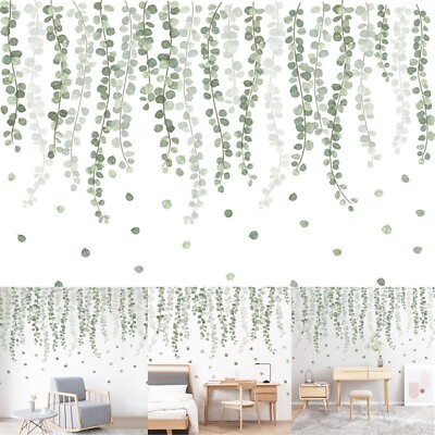#ad Create a Relaxing Haven with Nursery Green Leaves Wall Stickers DIY Decor $16.82