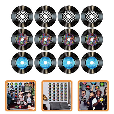 #ad 12PCS Vinyl Record Wall Decorations for Home Bar and Parties KC $8.59