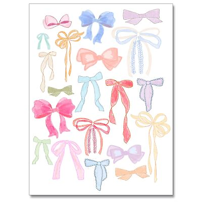 #ad Trendy Canvas Wall Art，Print Millenial Bow Pictures，Preppy Posters Coastal C... $20.15