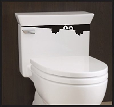 #ad Sticker Connection Toilet Monster Bathroom Decal Sticker Funny Kids Vinyl $2.99