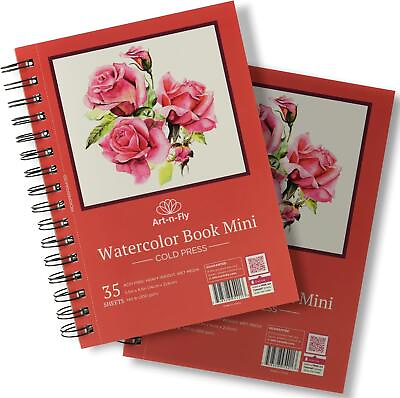 #ad #ad Art n Fly 5.5 x 8.5 in Watercolor Sketchpad Mini Book 2 Pack 35 Sheets Each $32.18