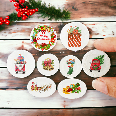 #ad Santa Christmas Ceramic Mug Jug Kitchen Decor Set 4 Pcs Dollhouse Miniatures $29.99