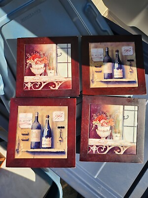 #ad Wall Art For Kitchen Dining Room Wall Decor Wine Glass Wall Pictures Stil $29.99
