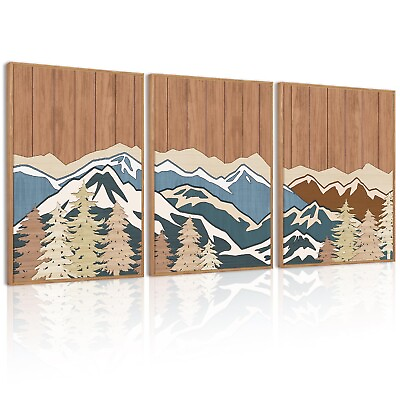 #ad 3 Piece Canvas Wall Art for Living Room Wall Decorations for Bedroom Office W... $155.48