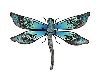 #ad LIFFY Metal Dragonfly Wall Decor Outdoor Wall Decor Garden Dragonfly Decor ... $32.45