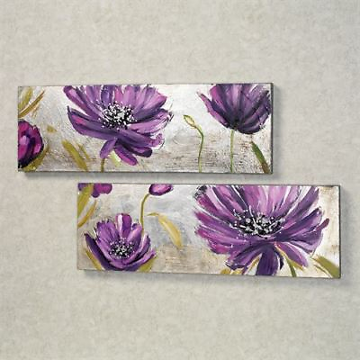 #ad Purple Allure Canvas Wall Art Set Set of Two $59.99