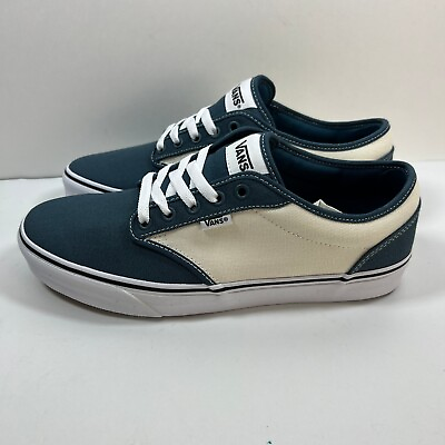#ad Vans Skateboard Shoes Mens Size 10 Atwood Retro Canvas Teal Color Block Sneakers $39.99