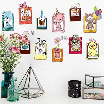 #ad Sticker for Kids Room 3D Cartoon Animal Ideal Size on Wall: 90 x 50 cm $133.07