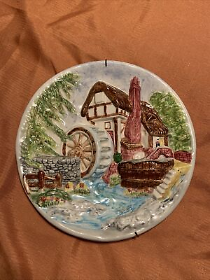#ad Ceramic Wall Plate 11” Diameter Hand Painted Send Your best Offer 🥰 $20.00