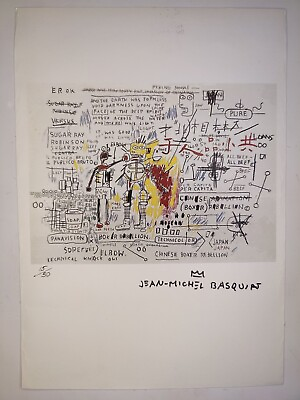 #ad COA Jean Michel Basquiat Print Poster Wall Art Signed Numbered Pop Art $74.95