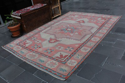 #ad #ad Handmade large rug Turkish vintage rug Diningroom rug 6 x 9.2 ft MBZ2682 $240.00