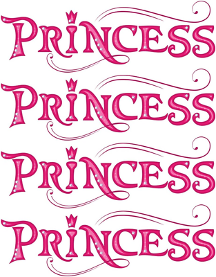 #ad #ad 4 PCS Pink Princess Wall Stickers Princess Sign for Door Girls Room Décor 16quot;... $16.99