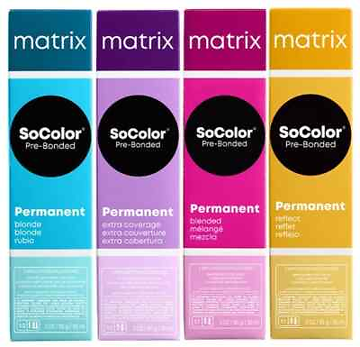 #ad Matrix SoColor Pre Bonded Permanent Hair Color 3oz Pick color or Developer $13.50