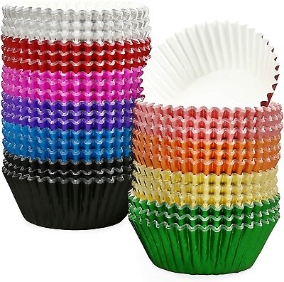 #ad 500pcs Paper Cupcake Cup Aluminium Foil Muffin Baking Cups Liners Cupcakes Case $13.29