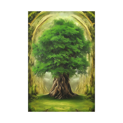 #ad Unique Art Painting of a Large Tree Original Canvas Print Tree Wall Art $299.99