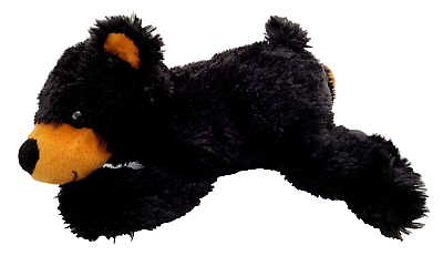 #ad Black Bear Plush 12quot; Kmart 2013 Laying Tan Muzzle Ears Feet Soft Stuffed Toy AU $29.95