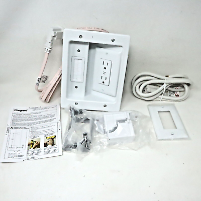#ad Legrand HT2202 WH V1 In wall TV Power Wiring Kit New Open Box $14.99