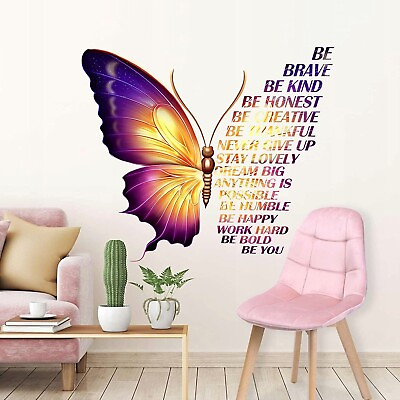 #ad #ad WALL STICKER LARGE BUTTERFLY DECAL QUOTES VINYL MURAL ART KIDS ROOM HOME DECOR $24.99