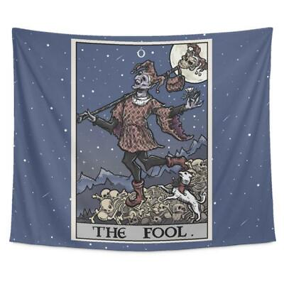 #ad The Fool Tarot Card Halloween Gothic Wall Tapestry Goth Home Decor Wall Hangings $39.95
