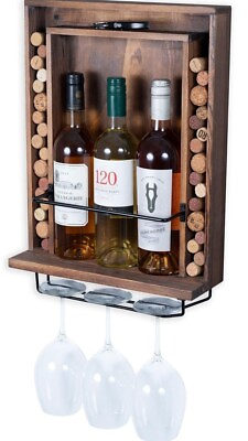 #ad Rustic Wall Wood Wine Box $14.00