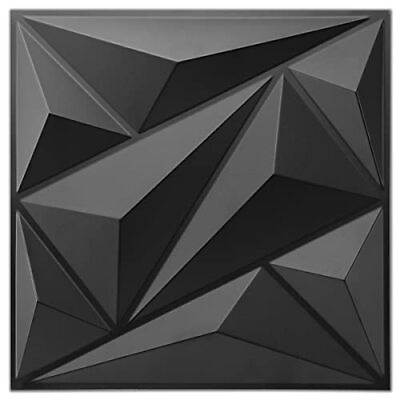 #ad Art3dwallpanels 33 Pack 3D Wall Panel Diamond for Interior Wall Décor PVC Flo... $104.07