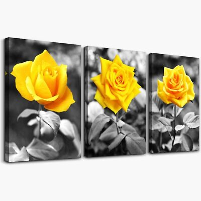#ad Wall Decor For Kitchen Family Pictures Artwork Flowers Paintings 12quot;X16quot; 3Pieces $63.00