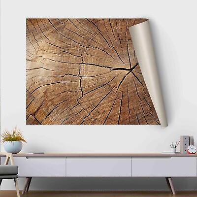 #ad Wood Texture Wall Decor Tree Ring Canvas Wood Crack Abstract Canvas Print $217.50