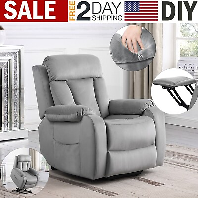 #ad Modern Accent Power Lift Recliner Chair Fabric Electric Single Sofa for Elderly $359.99
