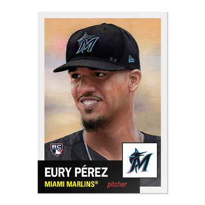 #ad 2023 Topps Living Set 684 Eury Perez Rookie Card Free Shipping Always $5.87