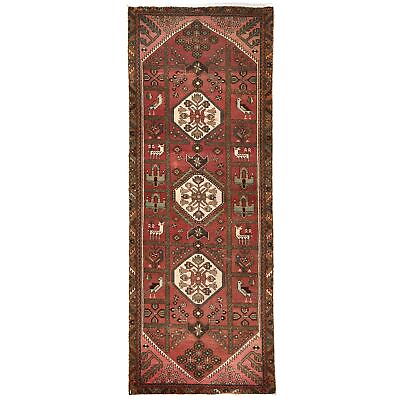 #ad Tribal Geometric Semi Antique 3’7X9 Vintage Oriental Runner Rug Kitchen Carpet $311.00