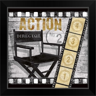 #ad Action Black Framed Wall Art Print Home Decor $64.99