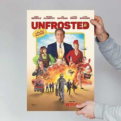 #ad UNFROSTED movie poster 2024 Netflix Film Wall Art Room Decor Jerry Seinfeld $10.99