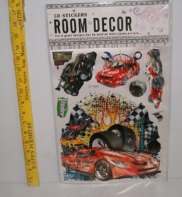 #ad 12 Piece Assortment Of 5 D Wall Decor Stickers Room Decor $15.00