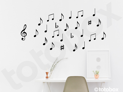 #ad Music Note Window Decal Wall Decal Door Decal $16.99
