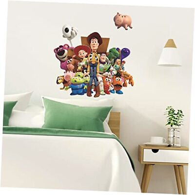 #ad Kids Wall Sticker Vinyl Cartoon Wall Poster Stickers for Boys Girls Toy story 6 $22.58