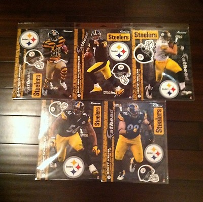 #ad PITTSBURGH STEELERS FATHEADS Official NFL Vinyl Wall Graphics Decal 11quot; YOU PICK $10.00