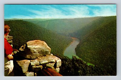 #ad Morgantown WV West Virginia Safety Wall At Cooper#x27;s Rock Vintage Postcard $7.99