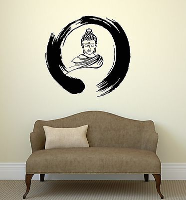 #ad Wall Decal Zen Circle Buddha Buddhism Meditation Vinyl Stickers ig3036 $69.99