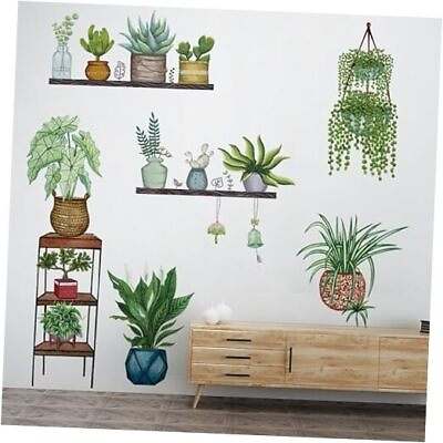 #ad #ad Wall Stickers amp; Murals Plant Wall Decals Peel Plant Wall Stickers for Bedroom $21.87