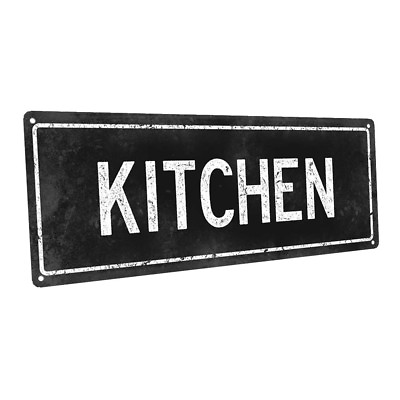#ad Black Kitchen Metal Sign; Wall Decor for Kitchen and Dinning Room $36.99