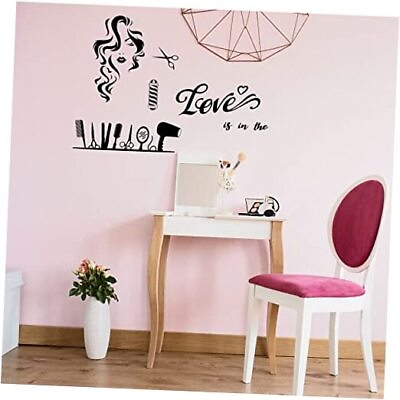 #ad Hair Salon Wall Stickers Peel and Stick Wall Decals DIY Wall Art Decor $17.81
